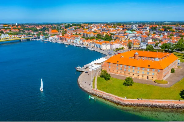 Panorama Vista Cidade Dinamarquesa Sonderborg — Fotografia de Stock
