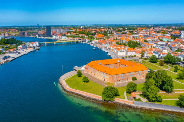 Panorama Utsikt Över Danska Staden Sonderborg — Stockfoto