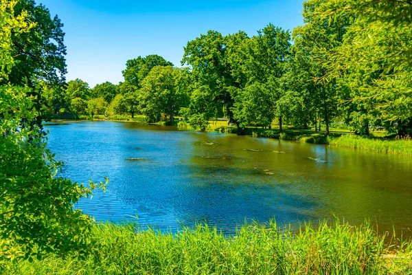 stock image Green gardens at Grasten Palace in Denmark