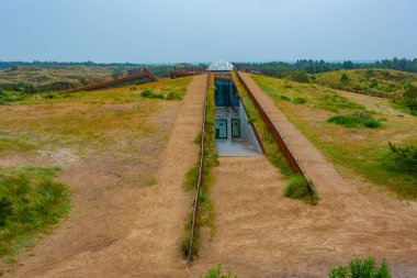 Tirpitz bunker hosting a museum in Denmark. clipart