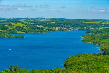 Danimarka 'nın Himmelbjerget bakış açısından Panorama görünümü.