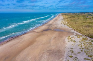 Danimarka 'da Tornby plajı manzarası.