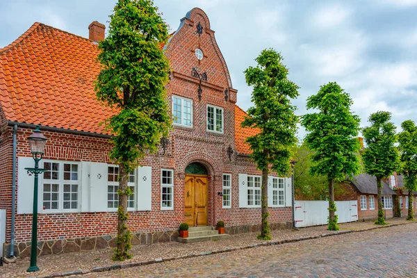 Традиционная Улица Датском Городе Могельтондер — стоковое фото