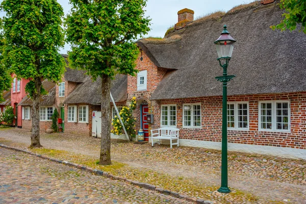 Traditional street in Danish town Mogeltonder
