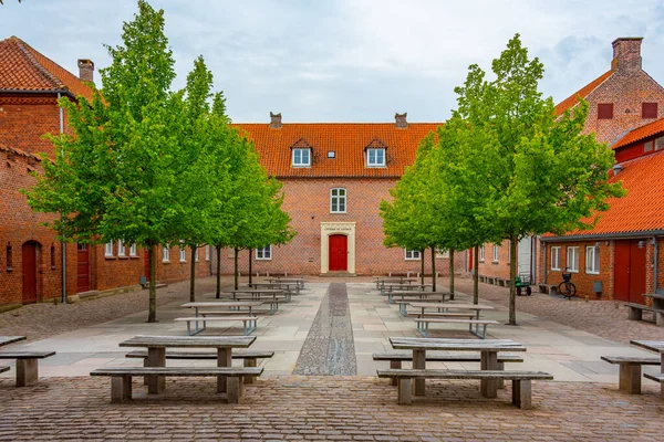 Historical Street Center Ribe Denmark — Stock Photo, Image