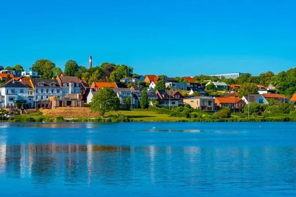 Villa Aan Een Oever Van Kolding Meer Denemarken — Stockfoto
