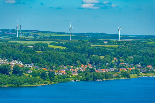 Panorama Pohled Dánsko Pohledu Himmelbjerget — Stock fotografie