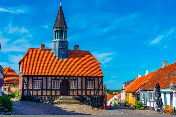 Gemeentehuis Deense Stad Ebeltoft — Stockfoto