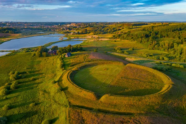 Fyrkat Viking Ring Fortress Denmark — Stock Photo, Image