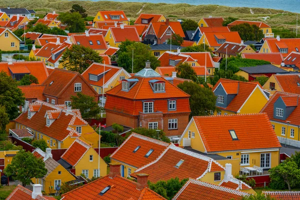 デンマークの町の空中写真 Skagen — ストック写真