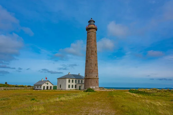 stock image Skagen Gray Lighthouse in Denmark.