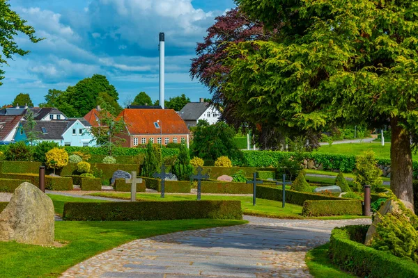Begraafplaats Jelling Denemarken — Stockfoto