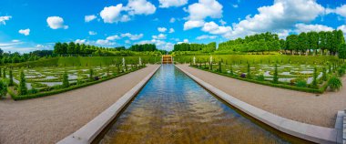 Danimarka 'daki Frederiksborg Slot Sarayı Bahçeleri.