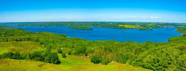 Danimarka 'nın Himmelbjerget bakış açısından Panorama görünümü.