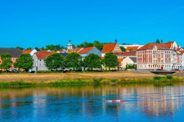 Alman kasabası Nehir Kenti Meissen.