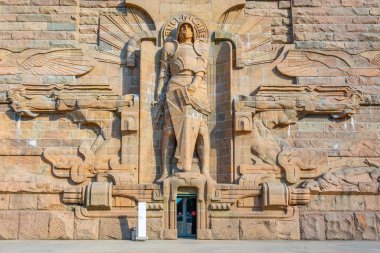 Alman kenti Leipzig 'deki Uluslar Savaşı Anıtı.