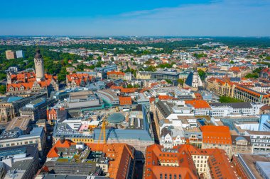 Almanya 'nın Dresden kentinin Panorama manzarası.