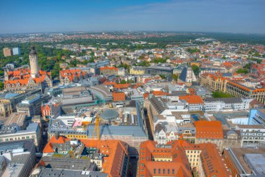 Almanya 'nın Dresden kentinin Panorama manzarası.
