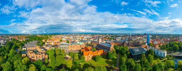 Veduta Panoramica Della Cattedrale San Canuto Nella Città Danese Odense — Foto Stock