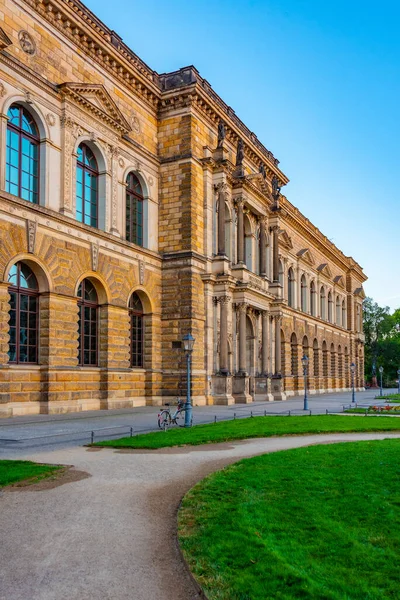 Zwinger Sarayı Almanya Nın Dresden Şehrinde Gün Doğumunda Izlendi — Stok fotoğraf