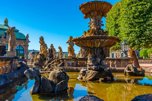 Prydnader Och Dekoration Zwinger Palats Dresden Tyskland — Stockfoto