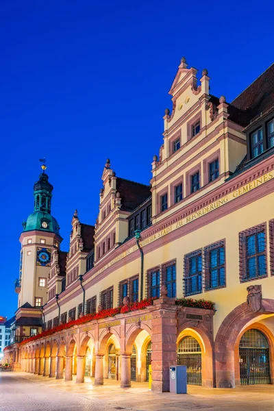Sunrise View Old Town Hall German Town Leipzig — Stock Photo, Image