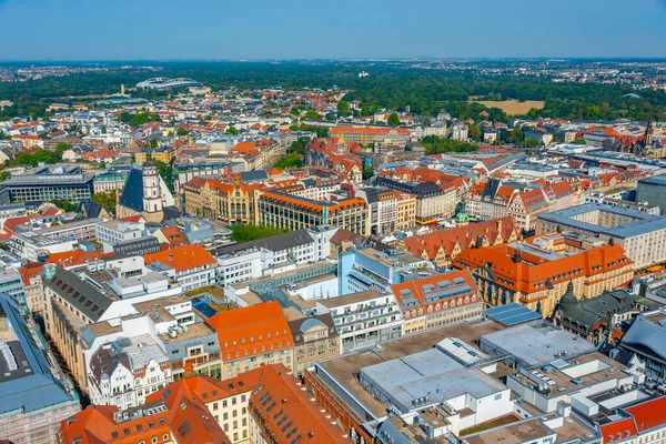 Almanya Marktplatz Meydanı Ile Dresden Panorama Manzarası — Stok fotoğraf
