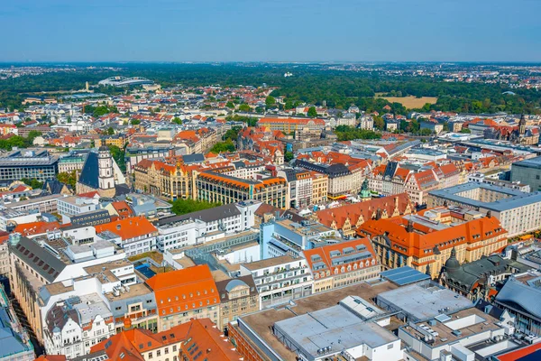 Vista Panorámica Dresde Con Plaza Marktplatz Alemania — Foto de Stock