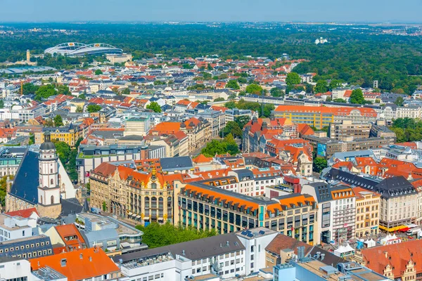 Vista Panorámica Dresde Con Plaza Marktplatz Alemania — Foto de Stock