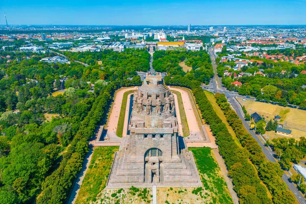 Monumento Batalla Las Naciones Ciudad Alemana Leipzig — Foto de Stock