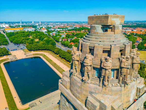 Monumento Batalha Das Nações Cidade Alemã Leipzig — Fotografia de Stock