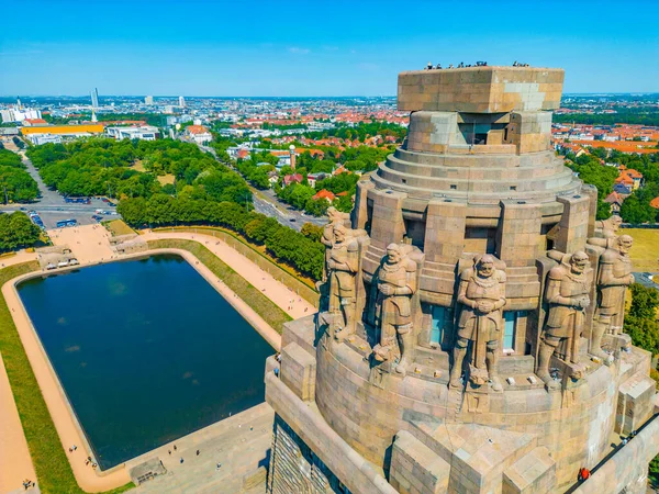 Памятник Битве Народов Немецком Городе Лейпциге — стоковое фото