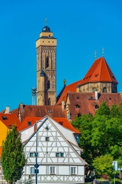 Unsere Liebe Frau church in German town Bamberg. clipart