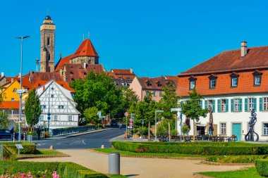 Bamberg şehri Almanya 'daki Geyersworth bahçelerinden izlendi.