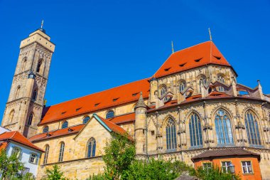 Alman kasabası Bamberg 'deki Liebe Frau Kilisesi.