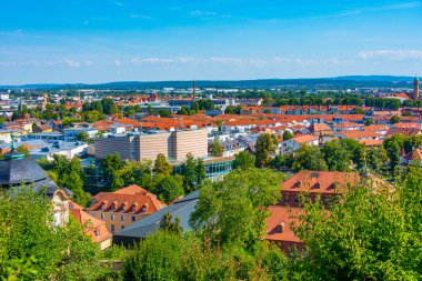 Alman şehri Bamberg Panorama Manzarası.