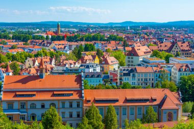 Alman şehri Bamberg Panorama Manzarası.