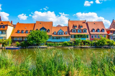 Alman kasabasının küçük Venedik bölgesi Bamberg.