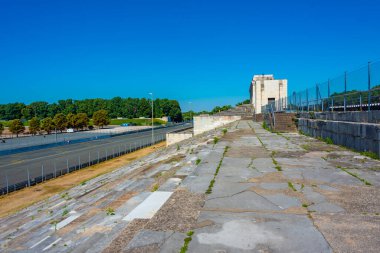 Nurnberg, Almanya 'daki Zeppelinfeld manzarası..