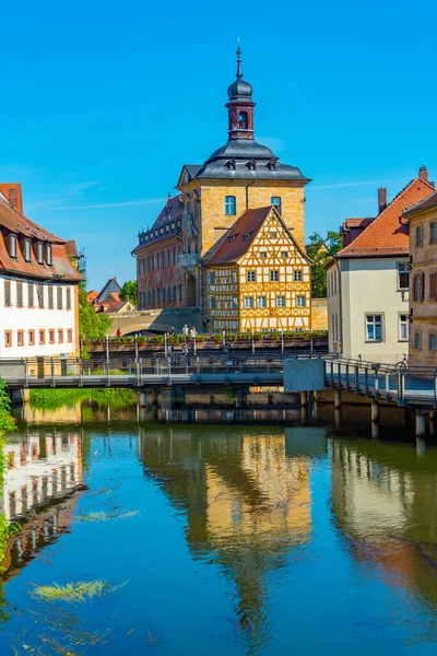 Kleurrijk Stadhuis Duitse Stad Bamberg — Stockfoto