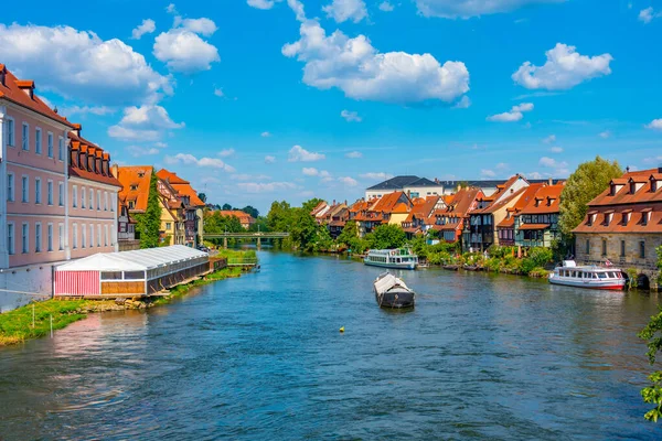 stock image Little Venice district of German town Bamberg.