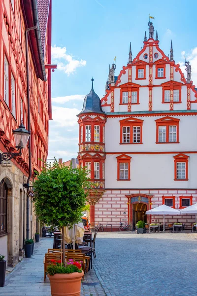 stock image Stadthaus in German town Coburg.