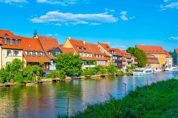 stock image Little Venice district of German town Bamberg.