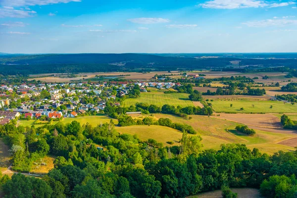Krajobraz Rolniczy Bawarii Niemczech — Zdjęcie stockowe