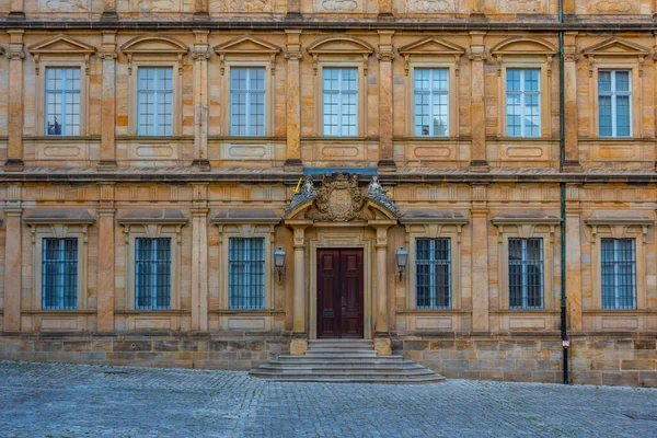 Solnedgång Utsikt Över Neue Residenz Palats Bamberg Tyskland — Stockfoto
