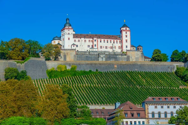 Vista Panorâmica Fortaleza Marienberg Wurzburg Alemanha — Fotografia de Stock