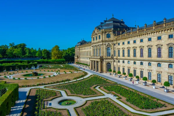 Ogrody Rezydencji Wurzburskiej Niemczech — Zdjęcie stockowe