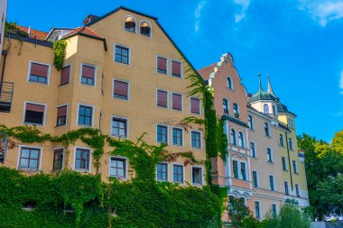 Regensburg, Almanya 'da renkli cepheler..