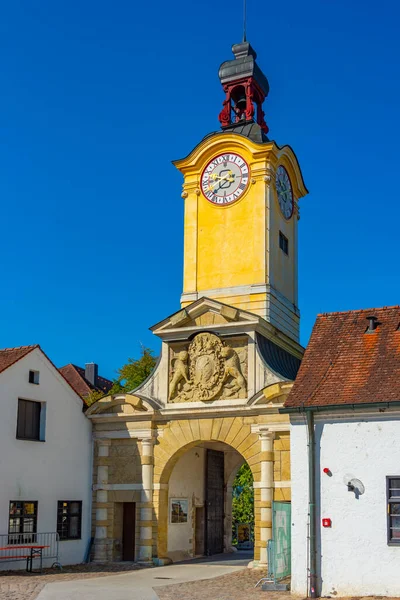 stock image Sunny day at the New castle in German town Ingolstadt.