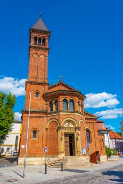 Alman kasabası Eichstatt 'taki Lüteriyen Kilisesi.